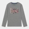 Pepe Jeans FLAG LOGO JR - T-shirt à Manches Longues - Grey Marl