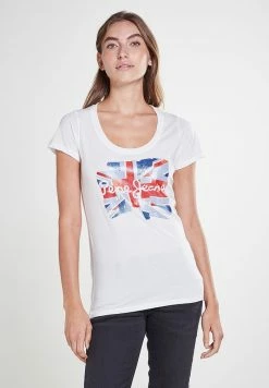 Pepe Jeans BLAZE - T-shirt Imprimé - Off White