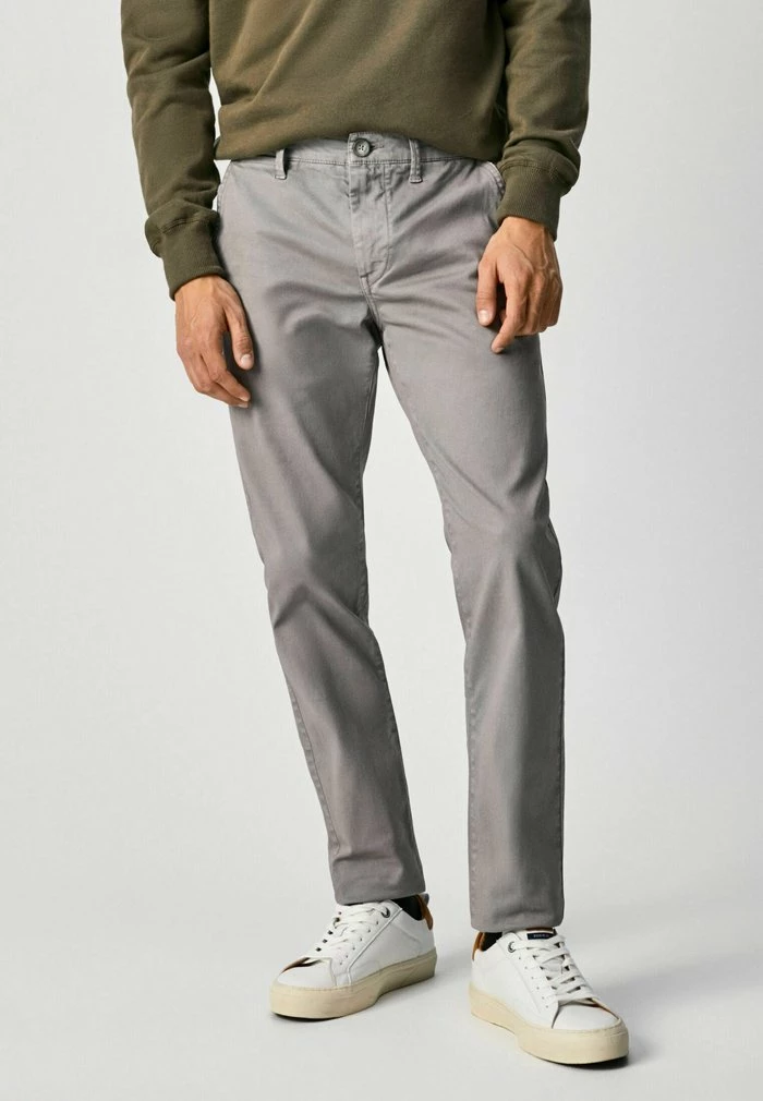 Pepe Jeans CHARLY - Pantalon Classique - Light Grey 1 Pepe Jeans CHARLY - Pantalon Classique - Light Grey