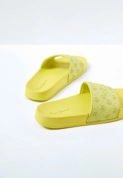 Pepe Jeans SLIDER SPORT - Mules - Acid Green -Pepe Jeans Soldes Magasin cbb9bfd55a5040bd977cf46e82e61454