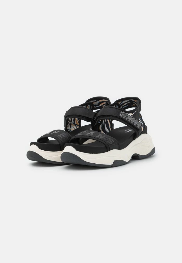 Pepe Jeans GRUB ZEBRA - Sandales à Plateforme - Black 2 Pepe Jeans GRUB ZEBRA - Sandales à Plateforme - Black – Image 2