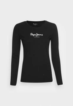 Pepe Jeans NEW VIRGINIA - T-shirt à Manches Longues - Black -Pepe Jeans Soldes Magasin cd7fa7559236482fadc3feb25a241015