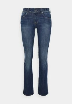 Pepe Jeans HOLLY - Jean Droit - Dark Blue Denim -Pepe Jeans Soldes Magasin cfcd6d337ef94806a16ce9a6bfdbcaed