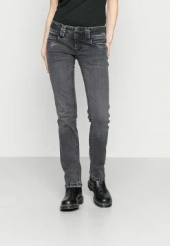 Pepe Jeans VENUS - Jean Droit - Dark Grey Denim