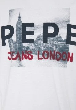 Pepe Jeans RANDALL - T-shirt Imprimé - White -Pepe Jeans Soldes Magasin d1030b5f3ed2437bb97ff1e1f1bf2df6