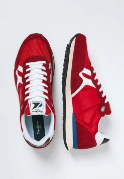 Pepe Jeans BRITT STUDIO - Baskets Basses - Red -Pepe Jeans Soldes Magasin d2096a5d2a6f478fb3f3d4aee1209065