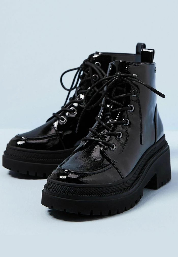 Pepe Jeans ROCK LACES - Bottines à Plateau - Black 5 Pepe Jeans ROCK LACES - Bottines à Plateau - Black – Image 5