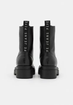 Pepe Jeans ENFIELD ZIP - Bottines à Plateau - Black -Pepe Jeans Soldes Magasin d7b27c6f4c7f40b4a86dd6312de66636