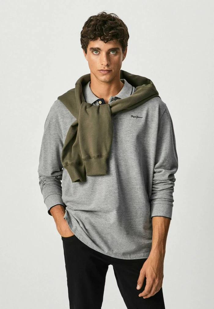 Pepe Jeans LUCAS L/S - Polo - Gris Marl 1 Pepe Jeans LUCAS L/S - Polo - Gris Marl