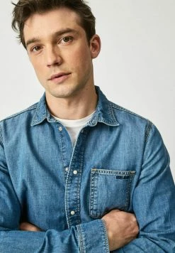 Pepe Jeans PORTER - Chemise - Denim -Pepe Jeans Soldes Magasin da754132174c42fea710e3550ea72498