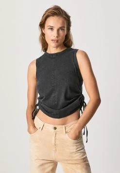 Pepe Jeans BILLIE - Débardeur - Washed Black