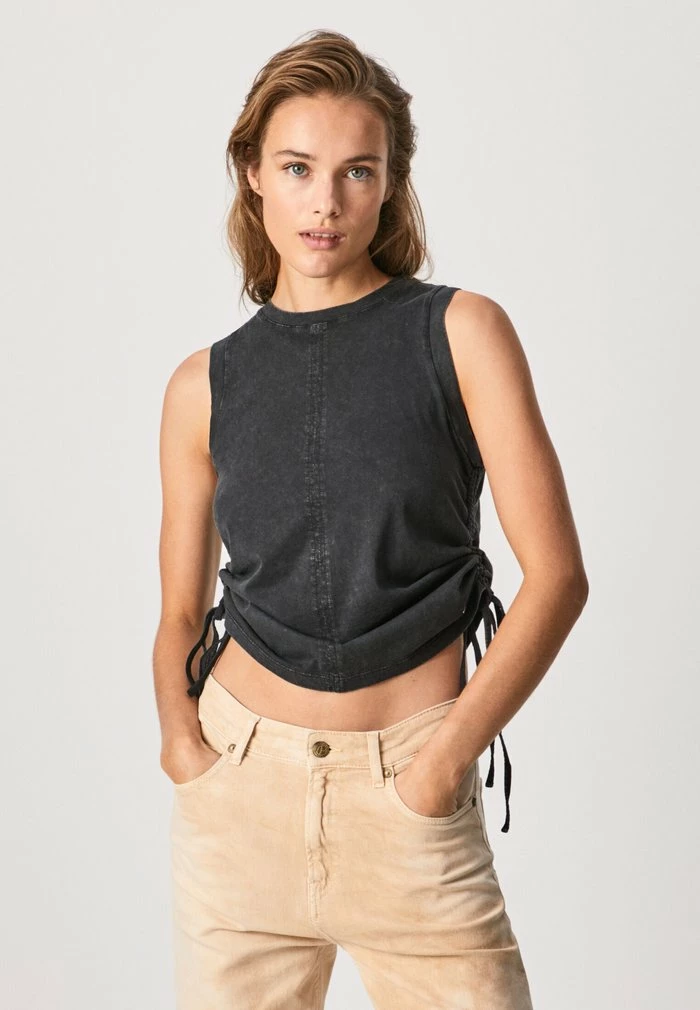 Pepe Jeans BILLIE - Débardeur - Washed Black 1 Pepe Jeans BILLIE - Débardeur - Washed Black