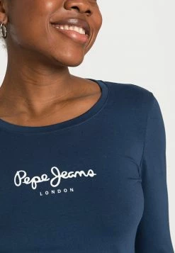 Pepe Jeans NEW VIRGINIA - T-shirt à Manches Longues - Blue -Pepe Jeans Soldes Magasin de198da5a5cd4904a307a23a480cc8b3