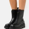 Pepe Jeans ENFIELD ZIP - Bottines à Plateau - Black