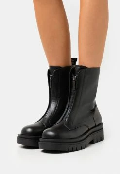 Pepe Jeans ENFIELD ZIP - Bottines à Plateau - Black