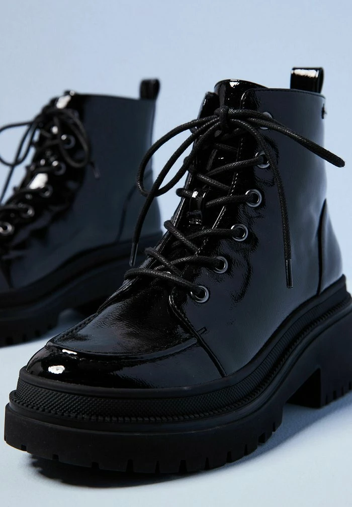 Pepe Jeans ROCK LACES - Bottines à Plateau - Black 6 Pepe Jeans ROCK LACES - Bottines à Plateau - Black – Image 6