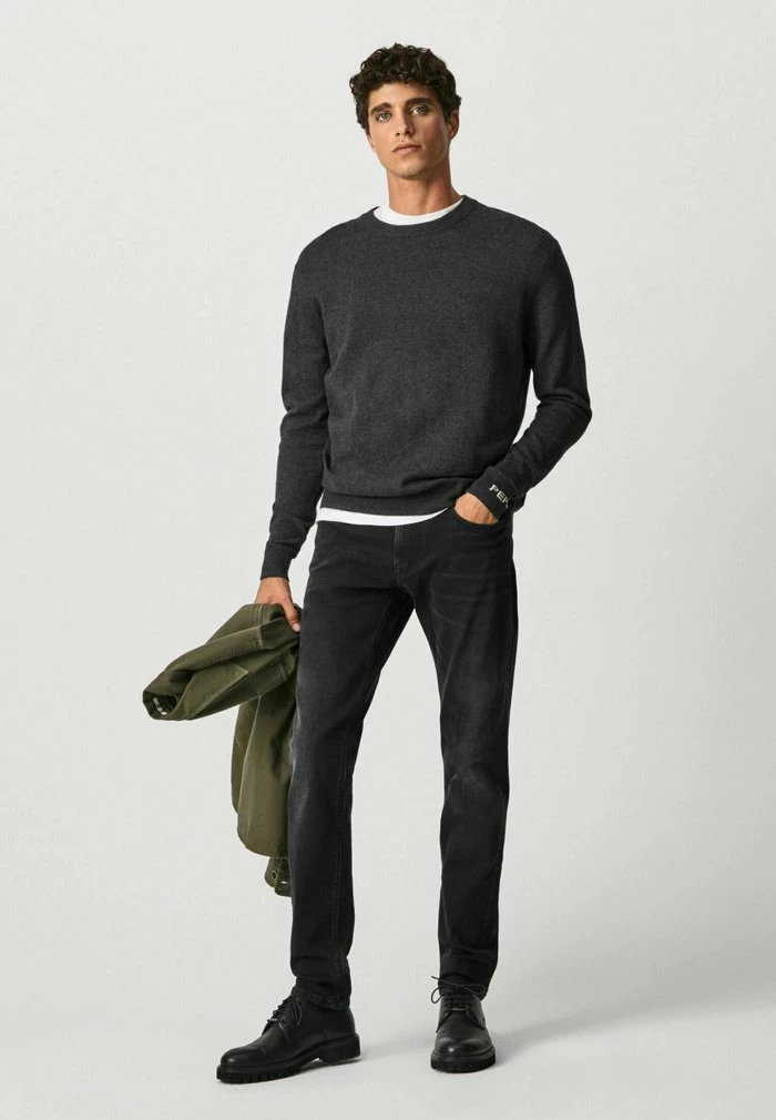Pepe Jeans ANDRE - Pullover - Dark Grey Marl 2 Pepe Jeans ANDRE - Pullover - Dark Grey Marl – Image 2