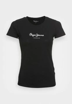 Pepe Jeans NEW VIRGINIA - T-shirt Imprimé - Black -Pepe Jeans Soldes Magasin e50cfe1862204366a721699f98821e88