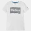 Pepe Jeans JACOB - T-shirt Imprimé - Optic White