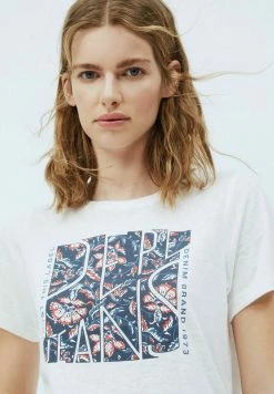Pepe Jeans BROOKLYN - T-shirt Imprimé - Blanco Off -Pepe Jeans Soldes Magasin e827d7c4846d43b1b540311d7ce04669