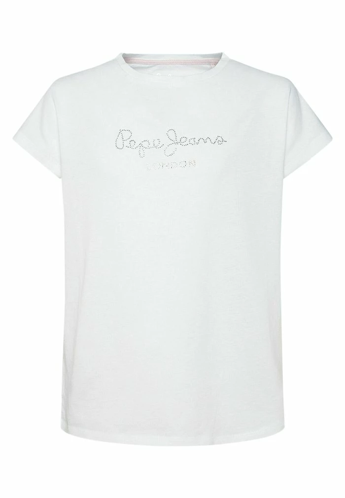 Pepe Jeans NURIA - T-shirt Imprimé - Optic Weiss 1 Pepe Jeans NURIA - T-shirt Imprimé - Optic Weiss