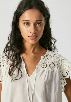 Pepe Jeans Blouse - Blanco Off -Pepe Jeans Soldes Magasin e8efb38210be4ae0b4d48df70b2394c5