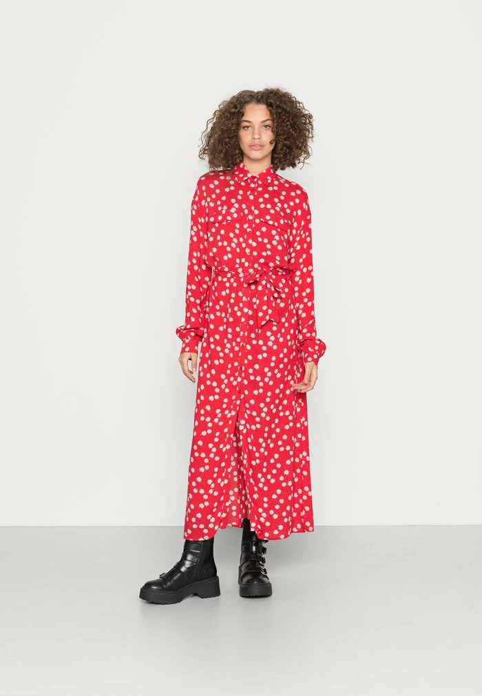 Pepe Jeans KIMBERLY - Robe Longue - Red 1 Pepe Jeans KIMBERLY - Robe Longue - Red