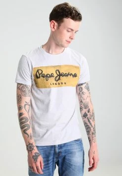 Pepe Jeans CHARING - T-shirt Imprimé - Light Grey