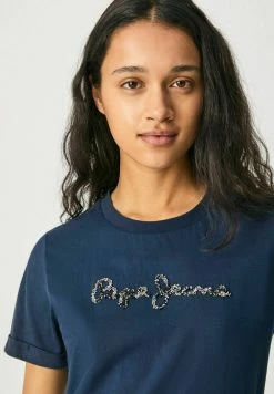Pepe Jeans BABETTE - T-shirt Imprimé - Dark Blue -Pepe Jeans Soldes Magasin ed1c543f122941cf95cb9aace3e77dff