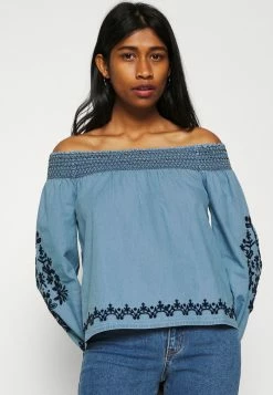 Pepe Jeans HADRIA - Blouse - Denim -Pepe Jeans Soldes Magasin f32bc4056a4b41f79779d8a80d1976be