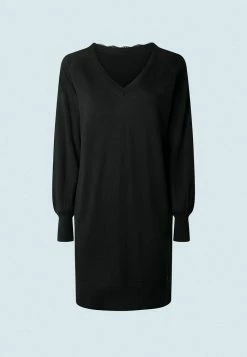 Pepe Jeans SURI - Robe Pull - Black -Pepe Jeans Soldes Magasin f492d0b06dd0449d9796a8bd16bb34e2