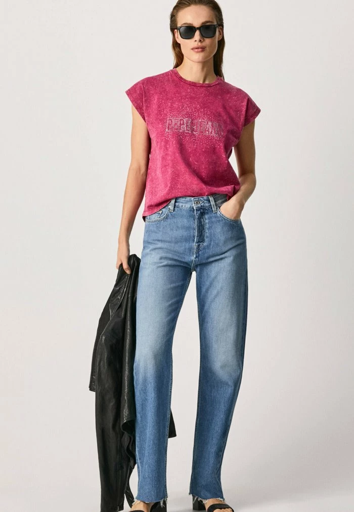 Pepe Jeans LOGO BON - T-shirt Imprimé - Orchid 1 Pepe Jeans LOGO BON - T-shirt Imprimé - Orchid