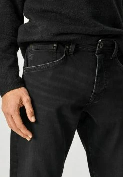 Pepe Jeans TRACK - Jean Droit - Blue Denim -Pepe Jeans Soldes Magasin f63fb5c13bf441ada1fb8660a9eec7d7