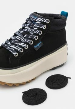 Pepe Jeans WORKING URBAN - Boots à Talons - Black -Pepe Jeans Soldes Magasin f86a29562495496fa5145853b9f6f503