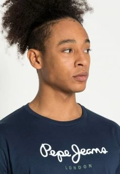 Pepe Jeans EGGO LONG - T-shirt à Manches Longues - Dark Blue -Pepe Jeans Soldes Magasin f95de248c3264f44a1e1299116a66c42