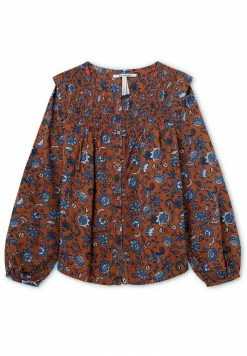 Pepe Jeans ELVIRA - Blouse - Brown/light Blue
