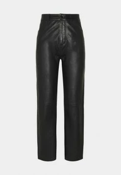 Pepe Jeans DIANE - Pantalon En Cuir - Black -Pepe Jeans Soldes Magasin f9a31bc7a5204bc59623741e135b2c3d