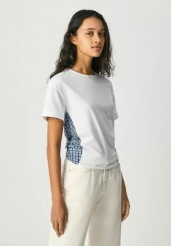 Pepe Jeans BROOKLYN - T-shirt Imprimé - White