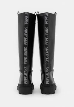 Pepe Jeans BETTLE RAIN - Bottes à Plateau - Black -Pepe Jeans Soldes Magasin fbc81b4046bd4fc58a210245999c0c68