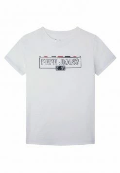 Pepe Jeans CASTIEL - T-shirt Imprimé - Blanco