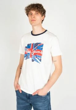 Pepe Jeans DONALD - T-shirt Imprimé - Weiß