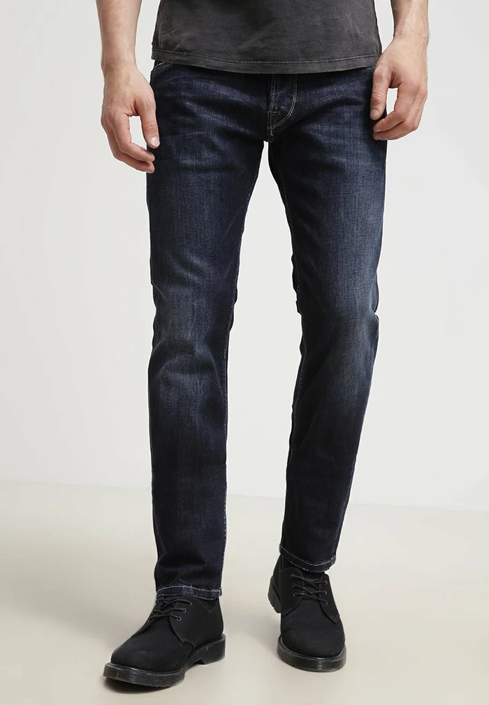 Pepe Jeans SPIKE WISER WASH - Jean Droit - Dark-blue Denim 1 Pepe Jeans SPIKE WISER WASH - Jean Droit - Dark-blue Denim